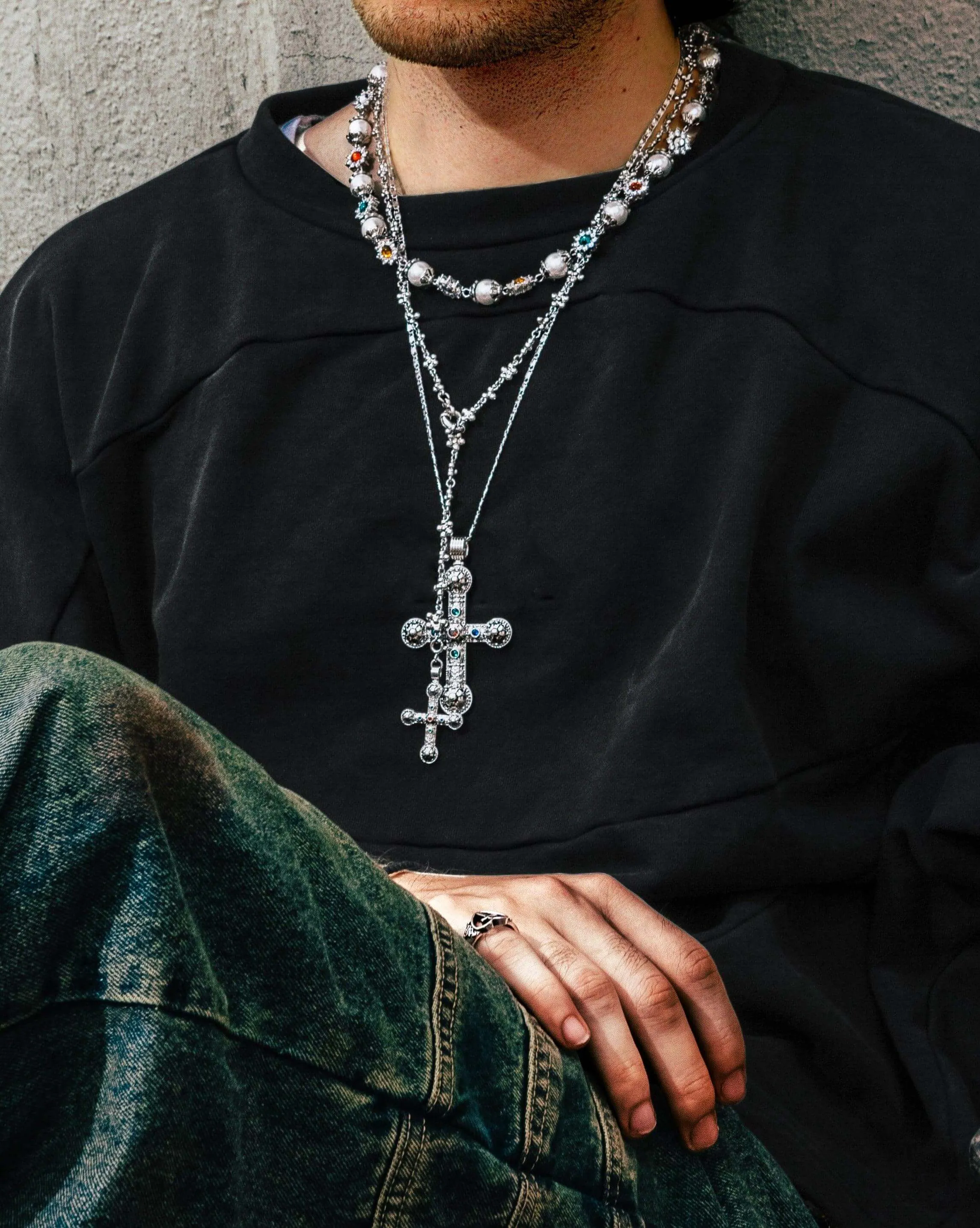 Daisy Molecule Chain in Silver sold by en route product image thumbnail 2