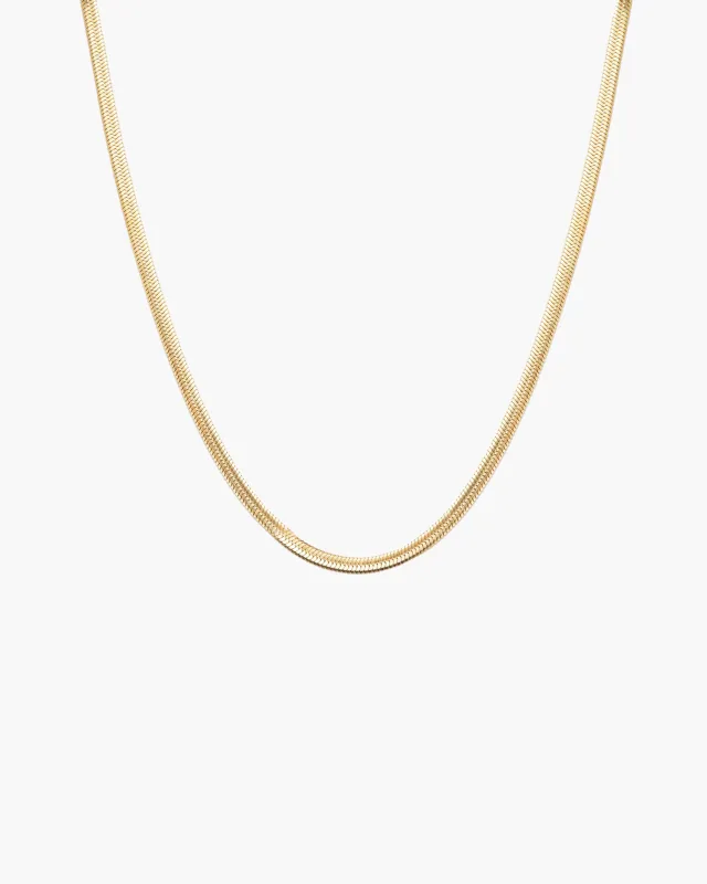 5mm Herringbone Chain Necklace sold by En Route Jewelry