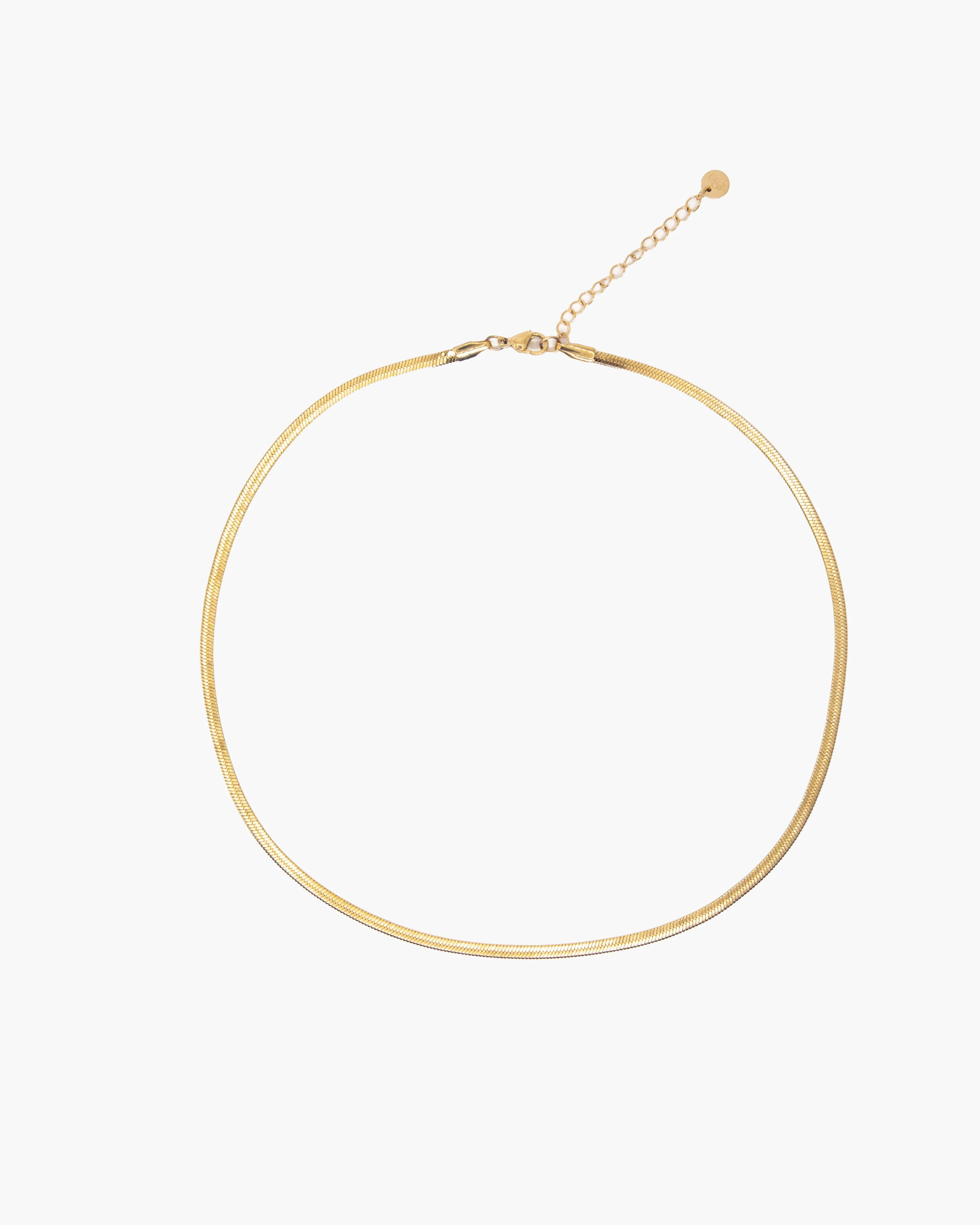 5mm Herringbone Chain Necklace sold by En Route Jewelry product image thumbnail 4