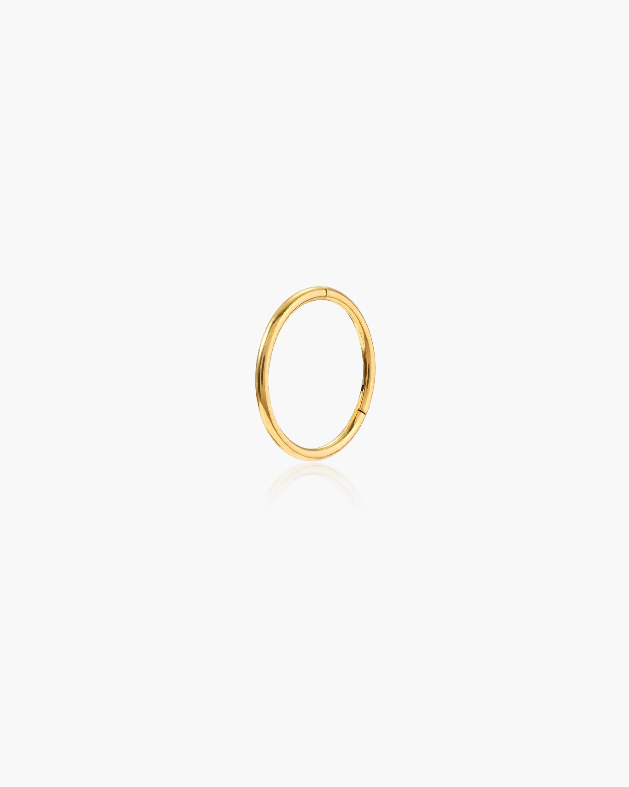 Single Mini Hoop Helix Earring in Gold sold by En Route Jewelry