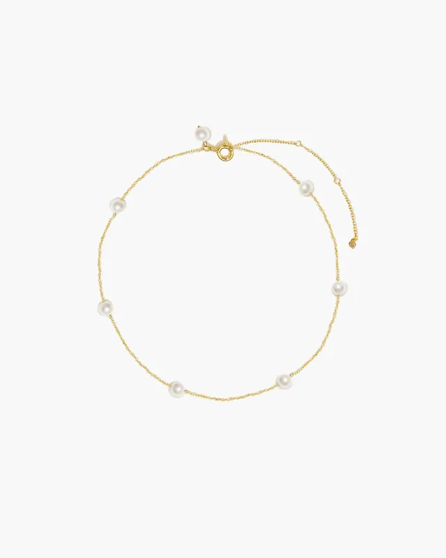 Yumi Pearl Anklet sold by En Route Jewelry