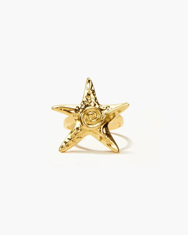 Gold Starfish Ring sold by En Route Jewelry