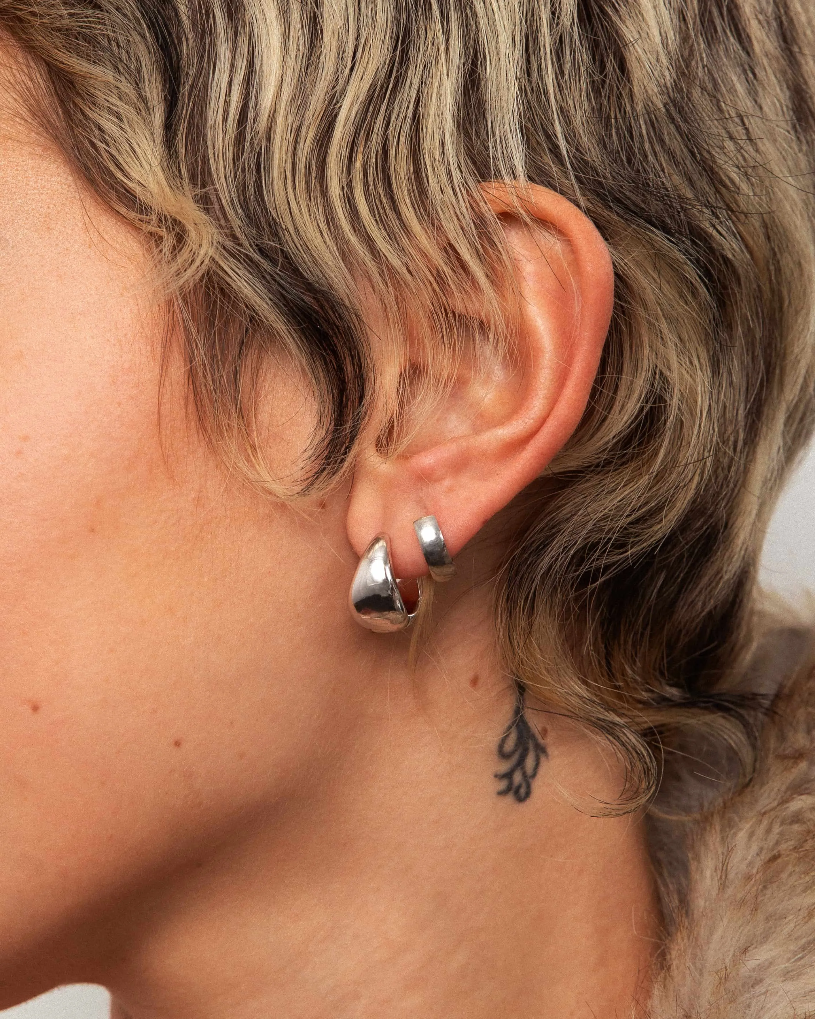 Silver Waterdrop Earrings sold by En Route Jewelry product image thumbnail 2