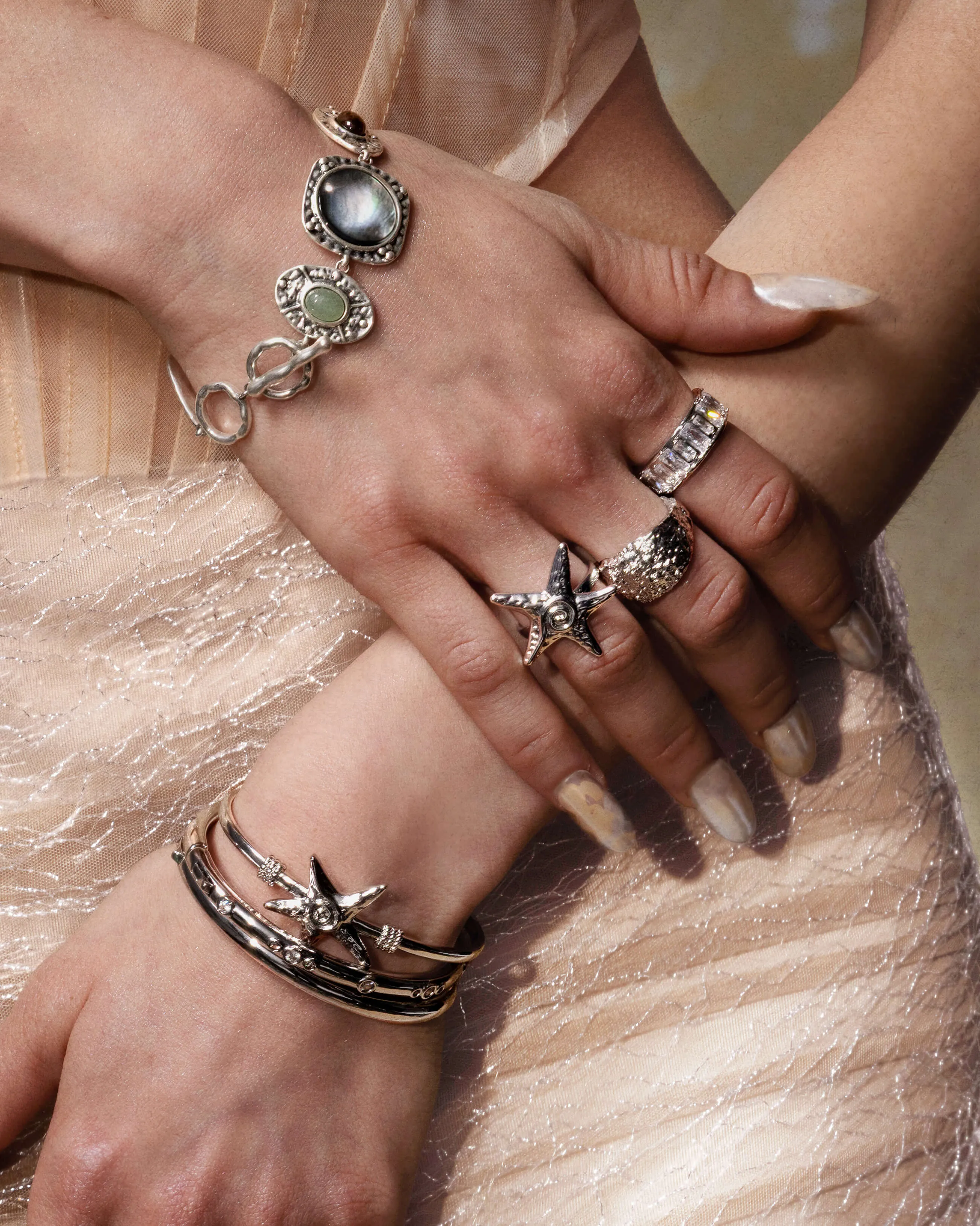 Silver Starfish Ring sold by En Route Jewelry product image thumbnail 4