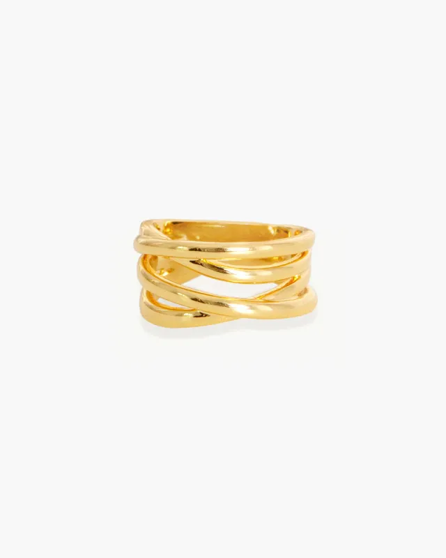 Criss Cross Ring sold by En Route Jewelry
