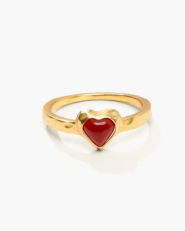 Lover Girl Carnelian Ring sold by En Route Jewelry