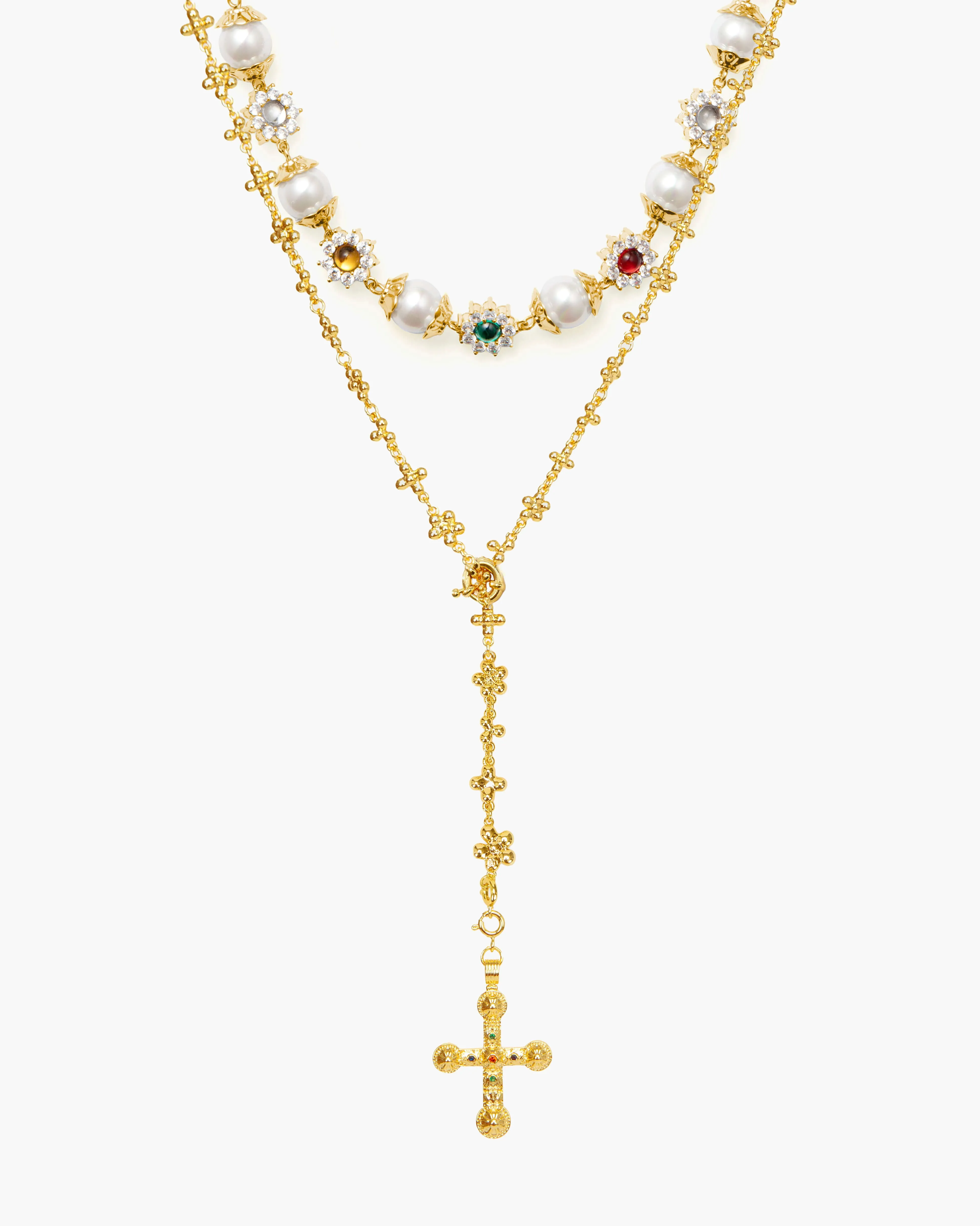 Daisy Molecule Necklace Set sold by En Route Jewelry