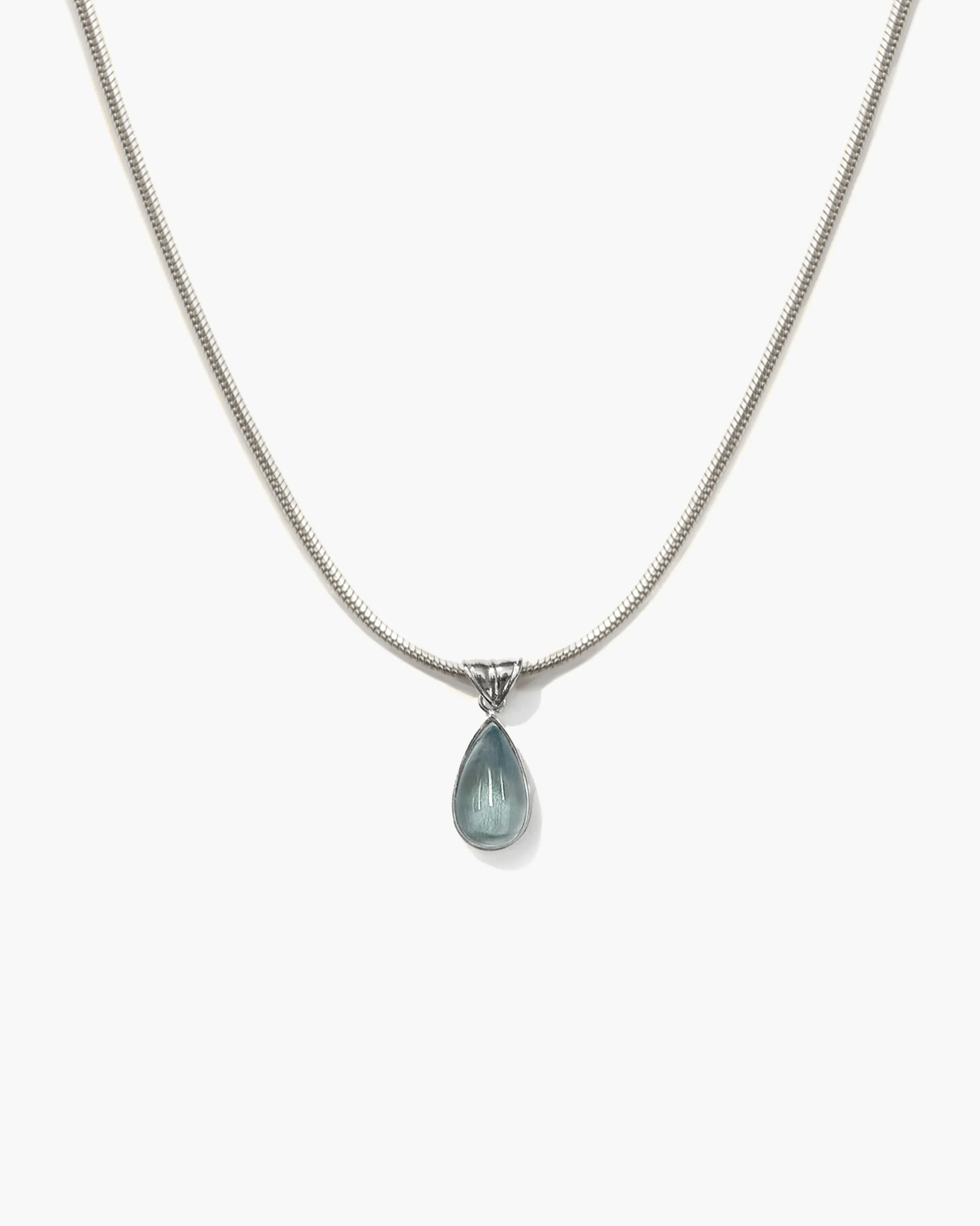 Waterdrop Necklace in Marine Blue sold by En Route Jewelry