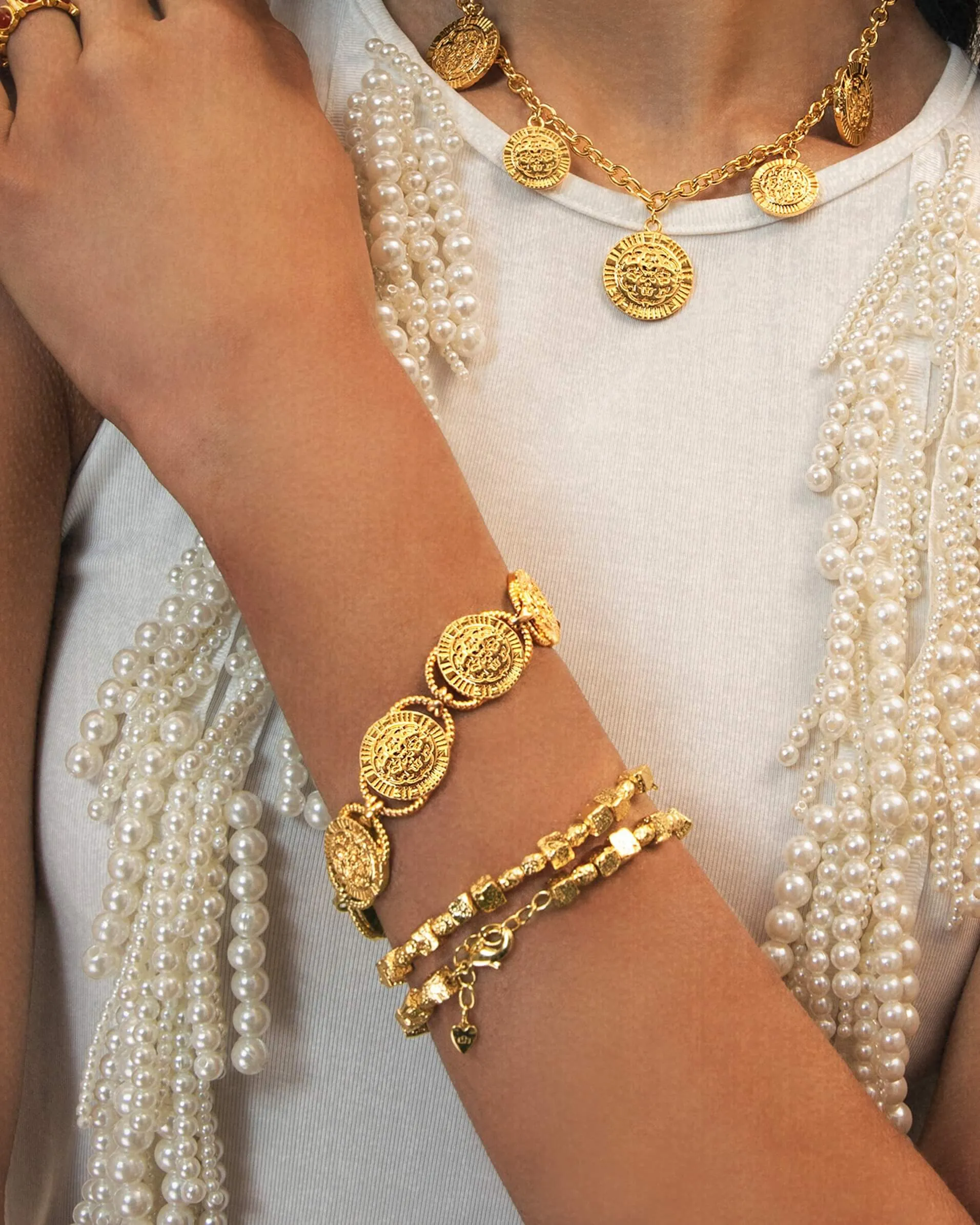 Golden Hojas Bracelet sold by En Route Jewelry product image thumbnail 4