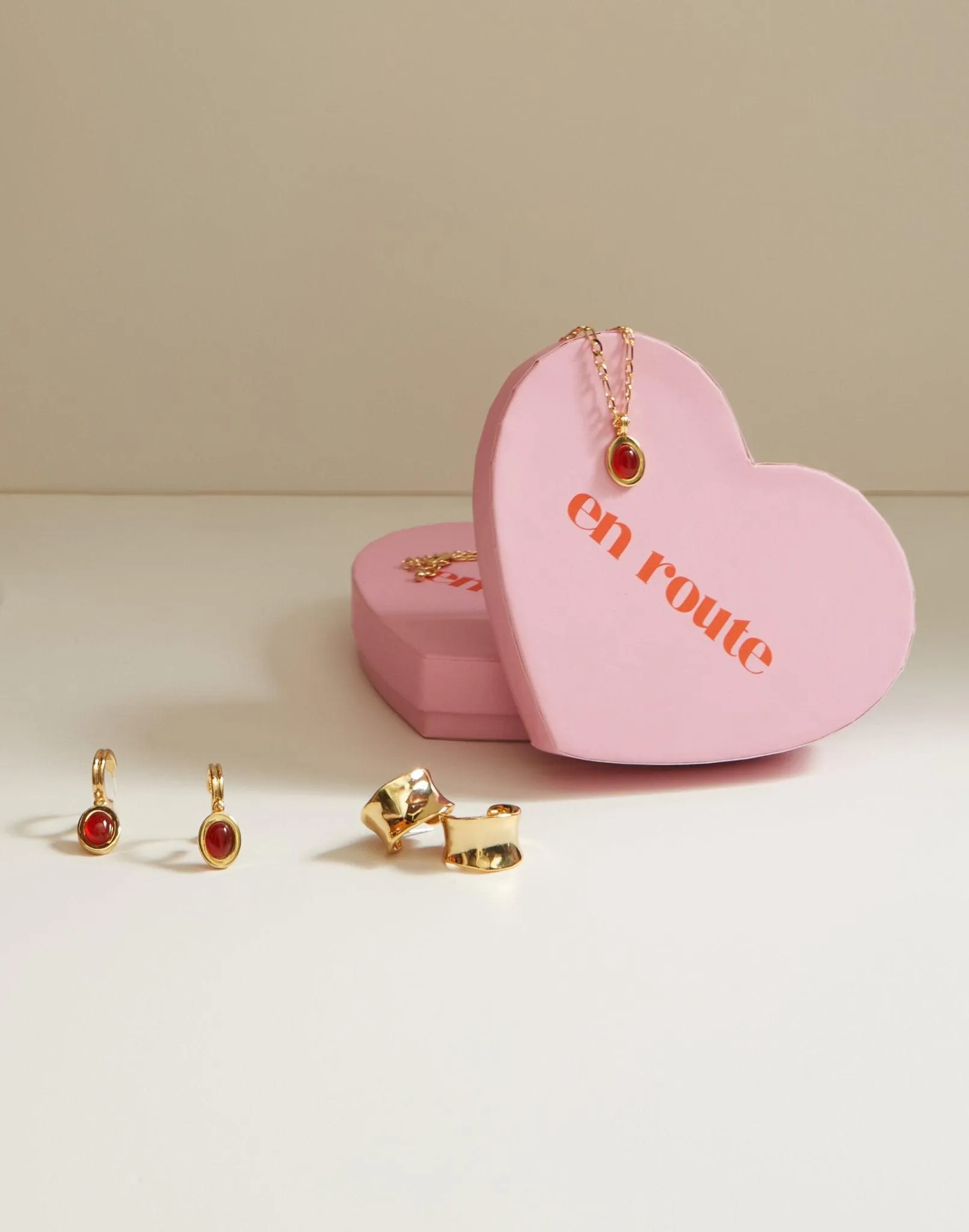 Devon Earrings in Carnelian sold by en route product image thumbnail 5