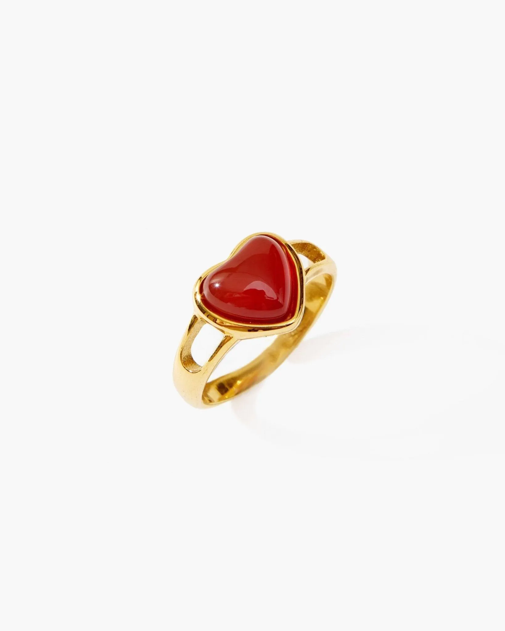 Carnelian Heart Ring sold by En Route Jewelry product image thumbnail 3