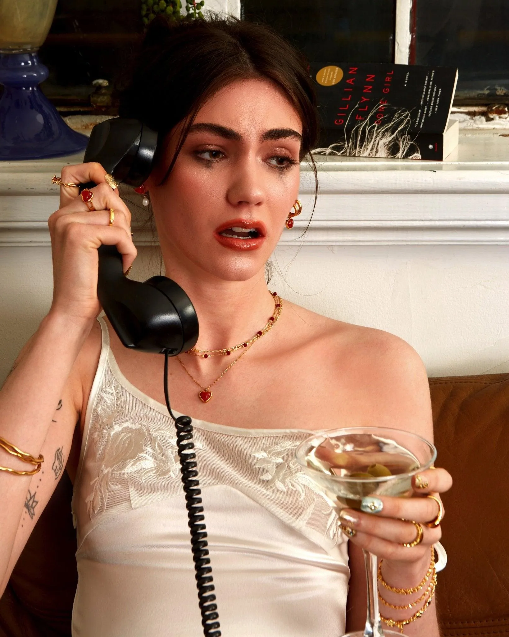 Carnelian Stone Heart Necklace sold by En Route Jewelry product image thumbnail 3