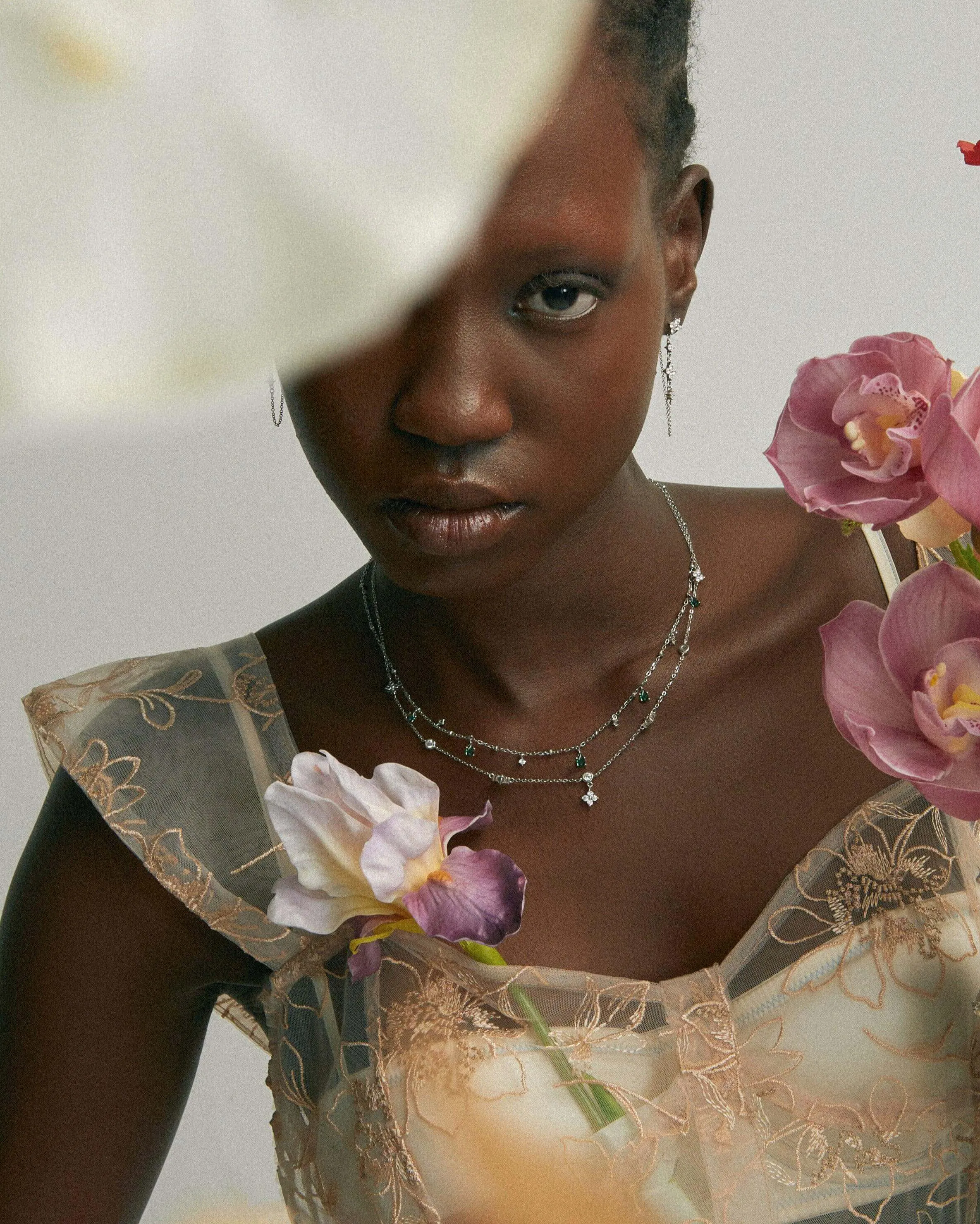 Silver Clover Drop Earrings sold by en route product image thumbnail 4