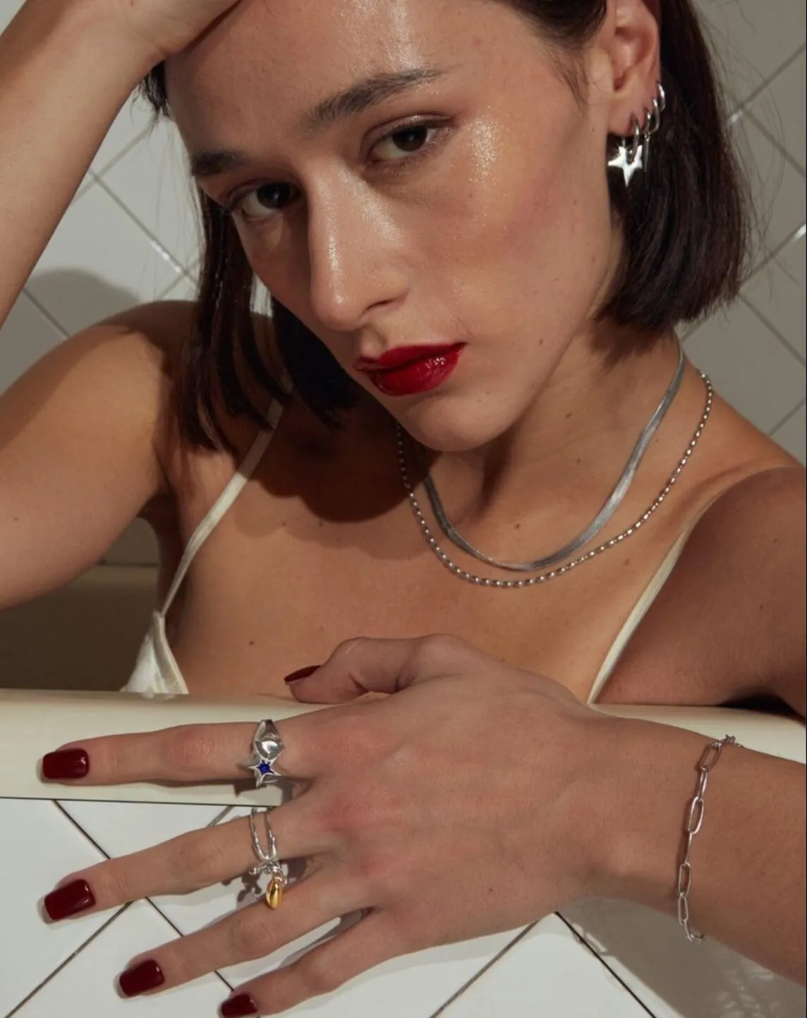 Silver Gia Chain Bracelet sold by En Route Jewelry product image thumbnail 2