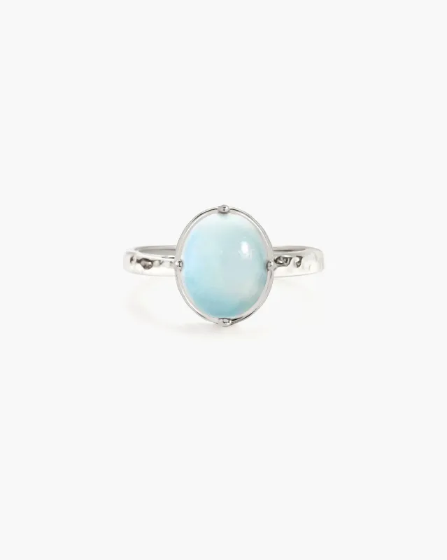 Aquamarine Ring in Silver made by En Route Jewelry