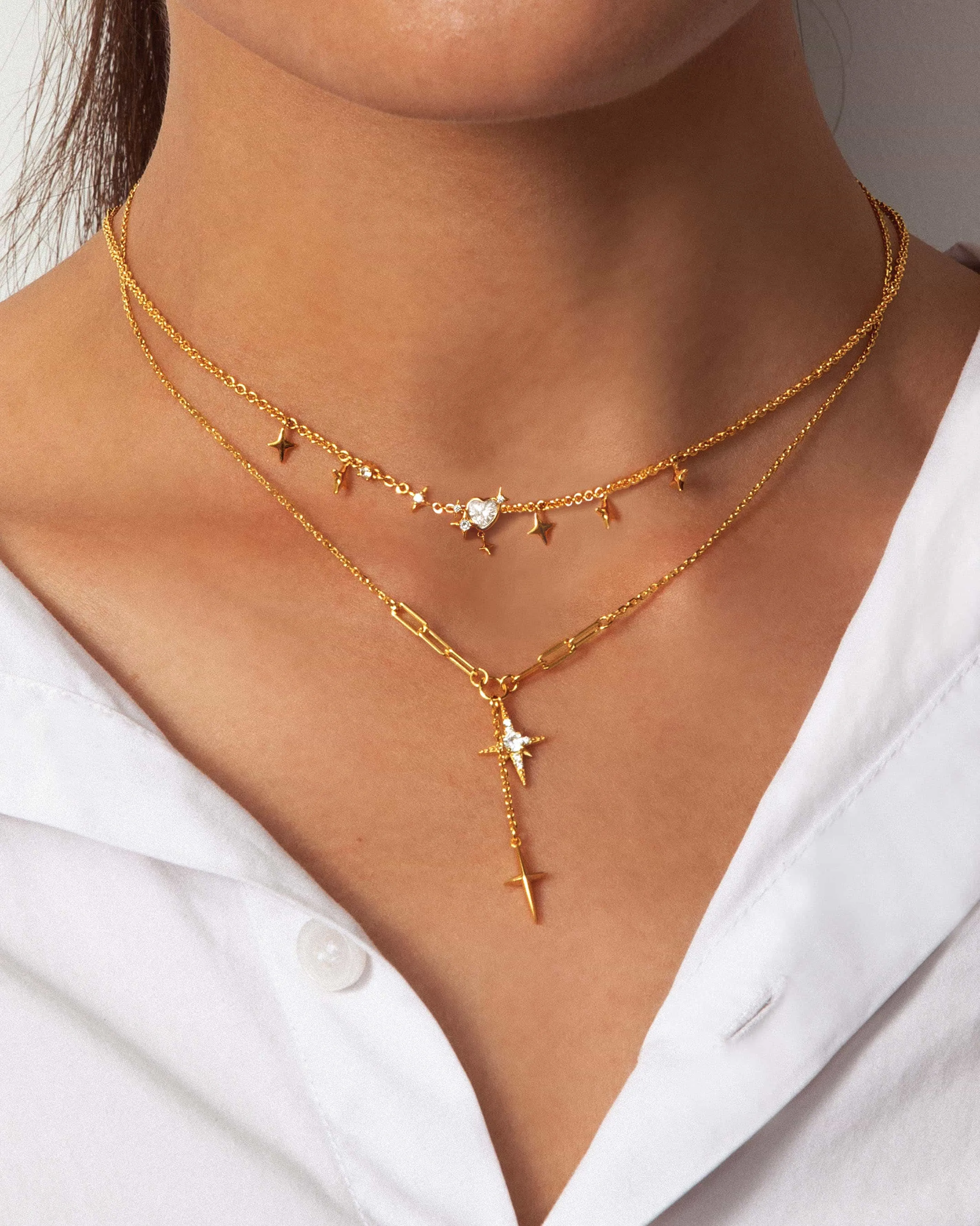 Melissa Gold Star Necklace sold by En Route Jewelry