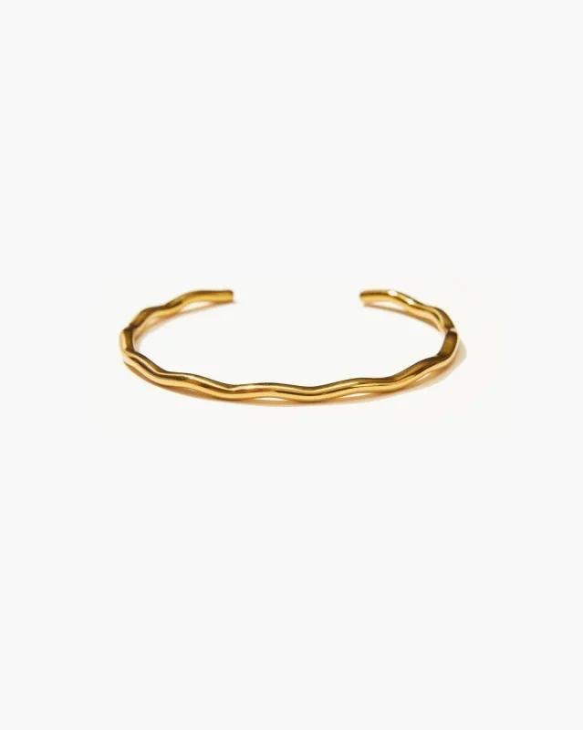 Golden Wave Bangle sold by en route