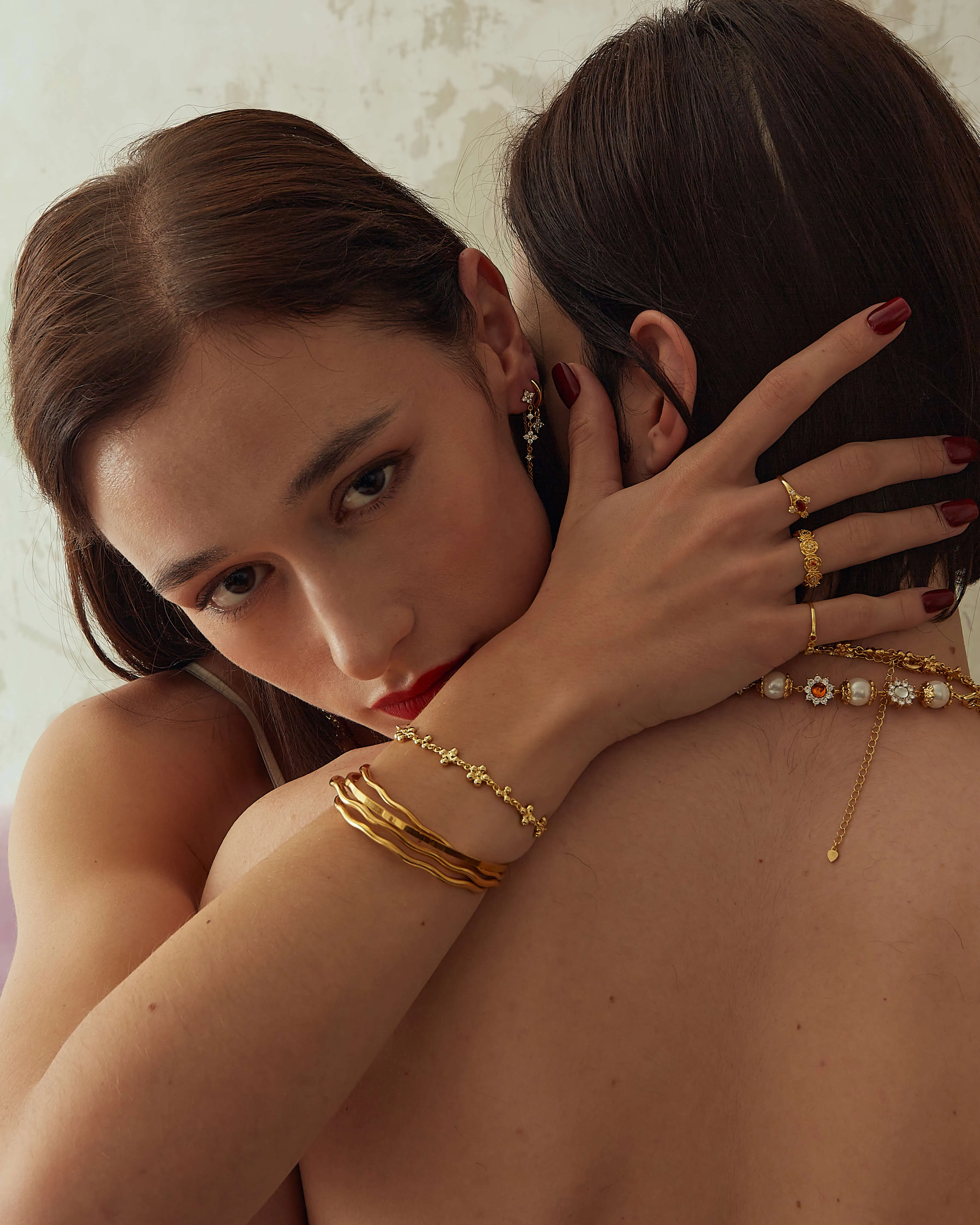 Golden Wave Bangle sold by En Route Jewelry product image thumbnail 2