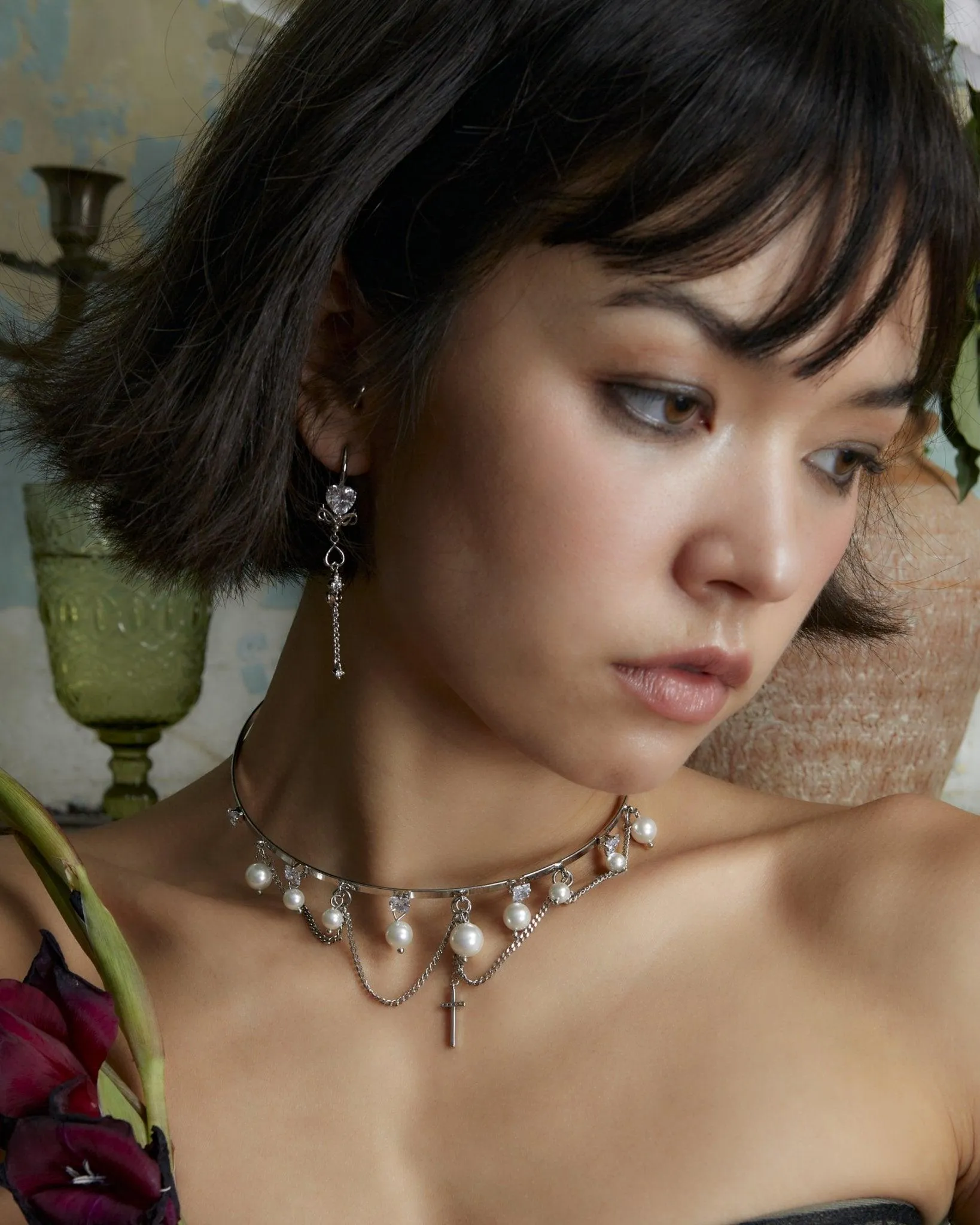Silver Dripping Earrings sold by En Route Jewelry product image thumbnail 4