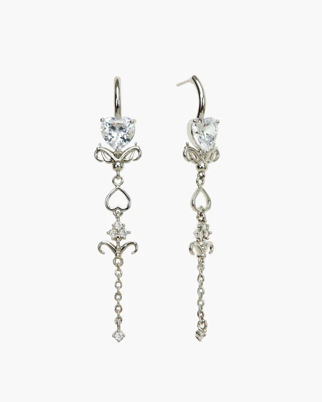 Silver Dripping Earrings made by En Route Jewelry