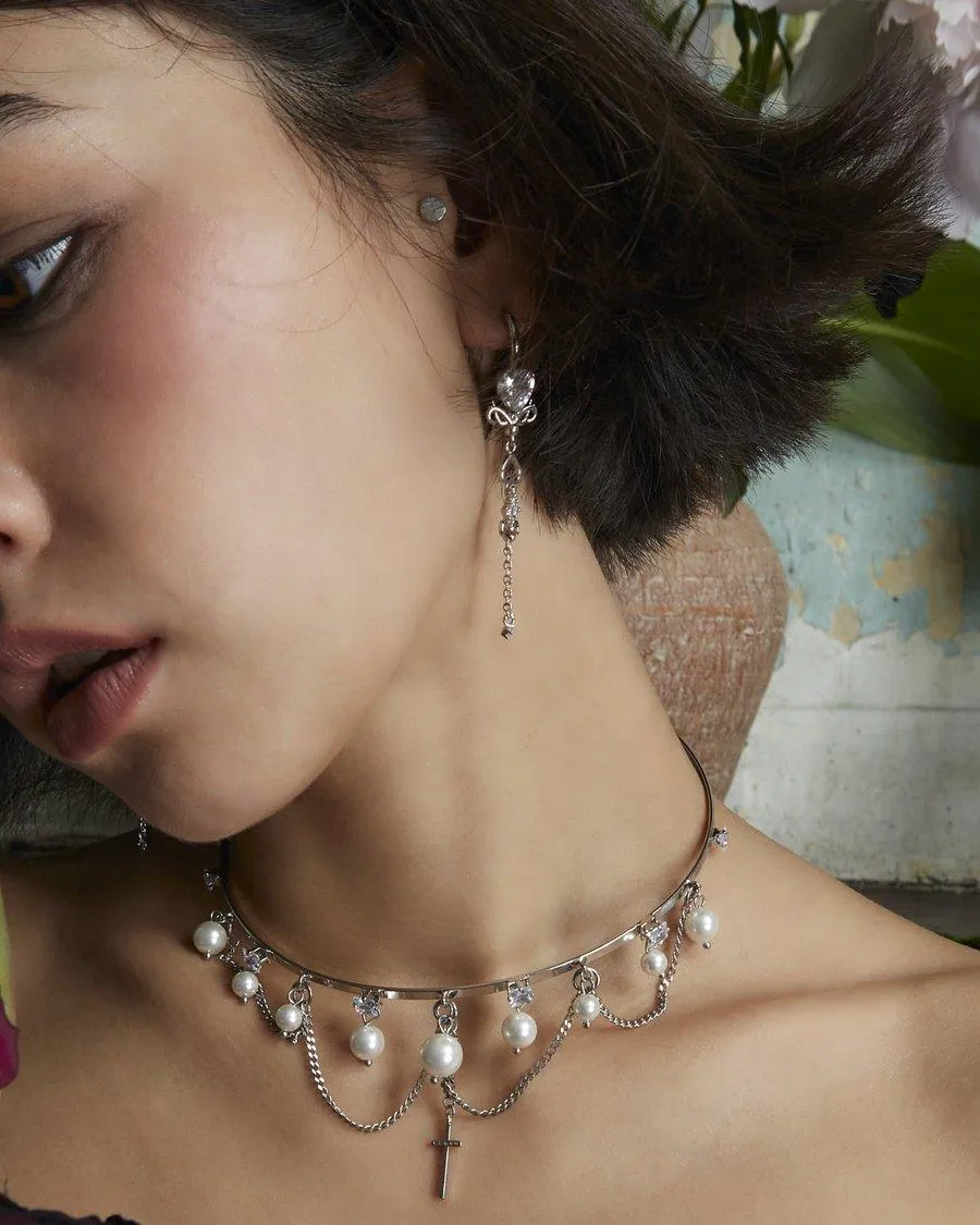 Silver Dripping Earrings sold by En Route Jewelry product image thumbnail 2