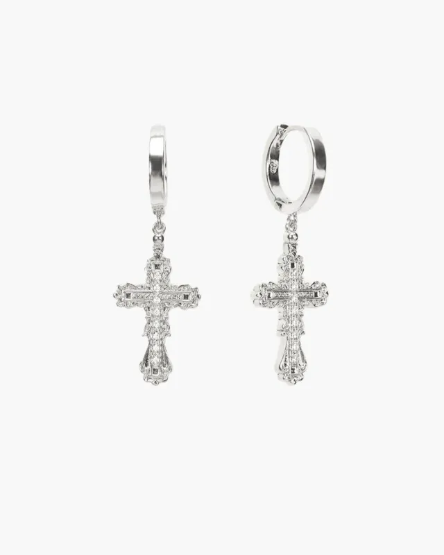 Everette Cross Earrings made by En Route Jewelry