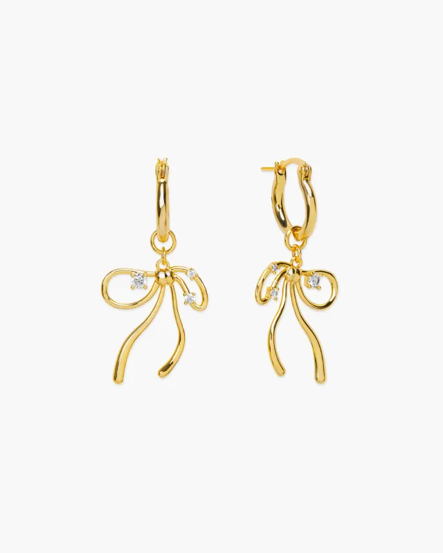 The Miffy Earrings in Gold made by En Route Jewelry