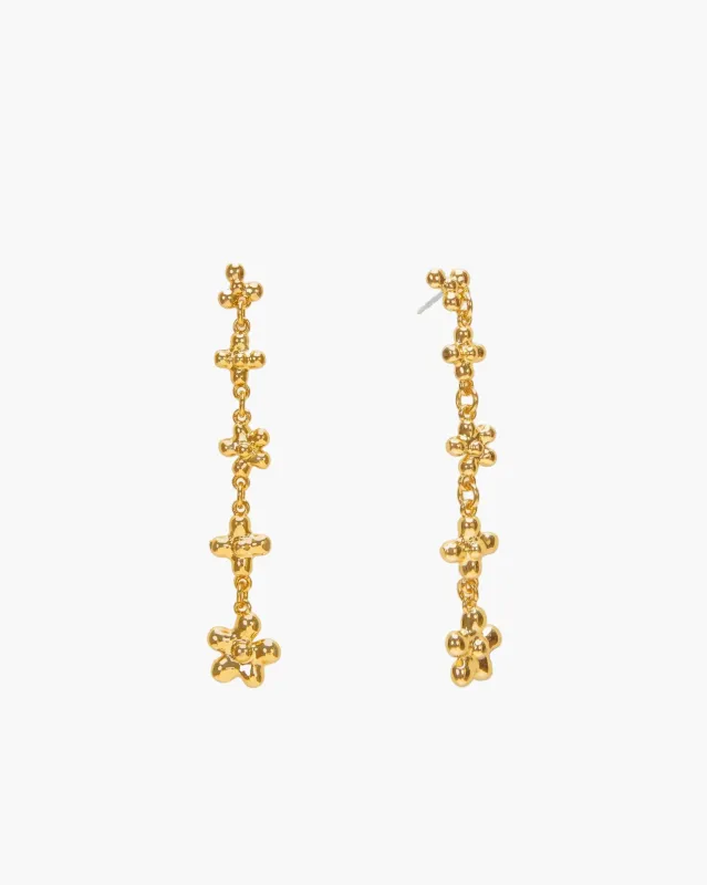 Daisy Molecule Earrings sold by En Route Jewelry