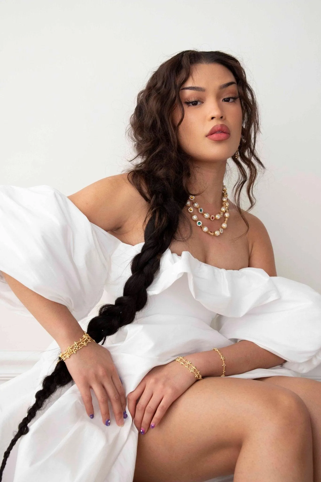 Daisy Pearl Necklace sold by En Route Jewelry product image thumbnail 2