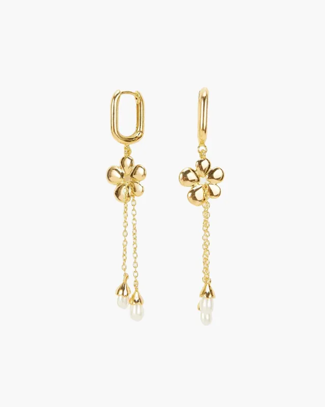 Camille Flower Drop Earrings sold by En Route Jewelry