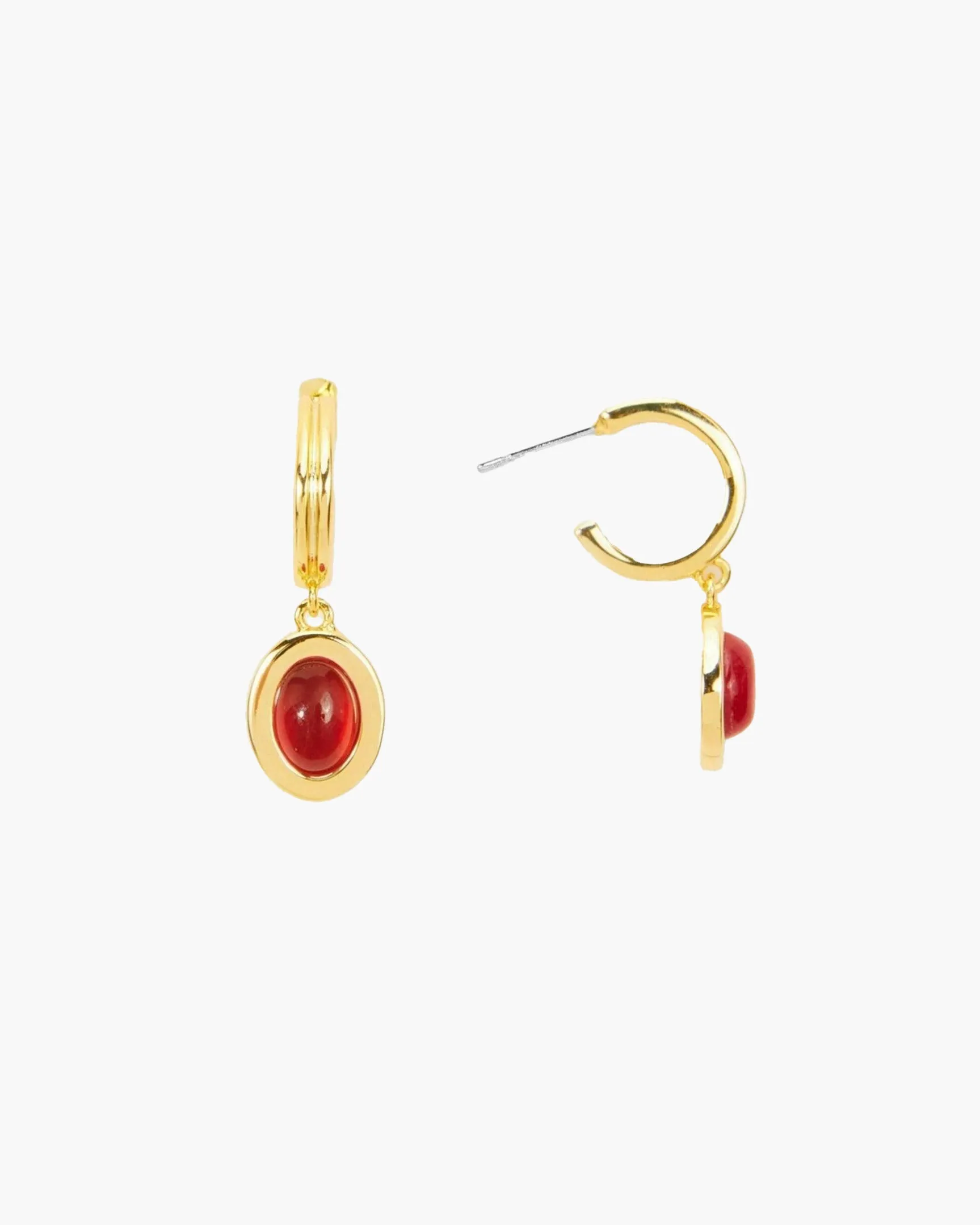 Devon Earrings in Carnelian sold by en route product image thumbnail 3