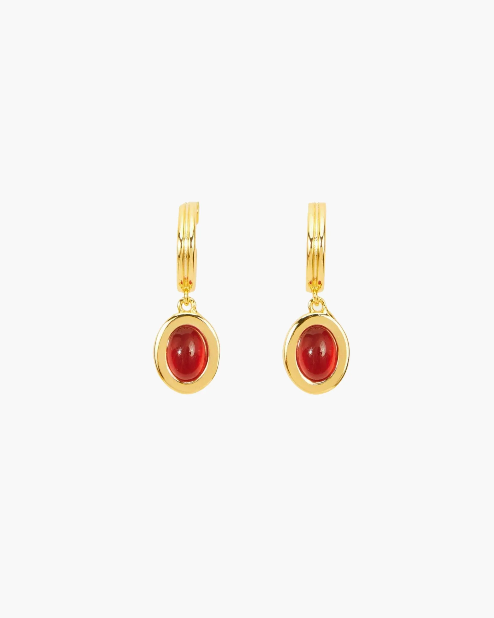 Devon Earrings in Carnelian sold by en route