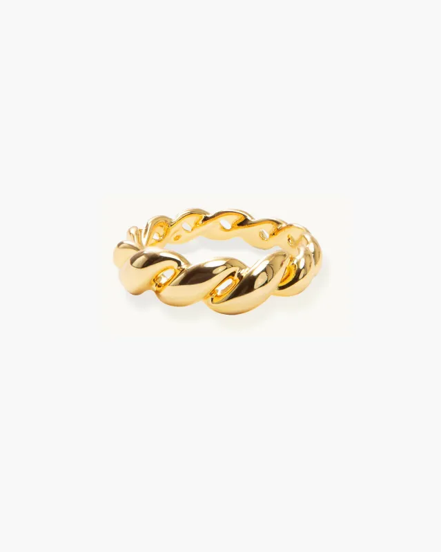 Gold Twisted Ring sold by En Route Jewelry