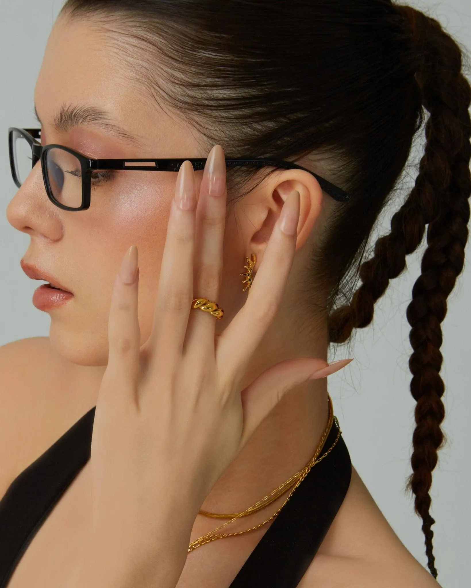 Gold Twisted Ring sold by En Route Jewelry product image thumbnail 3