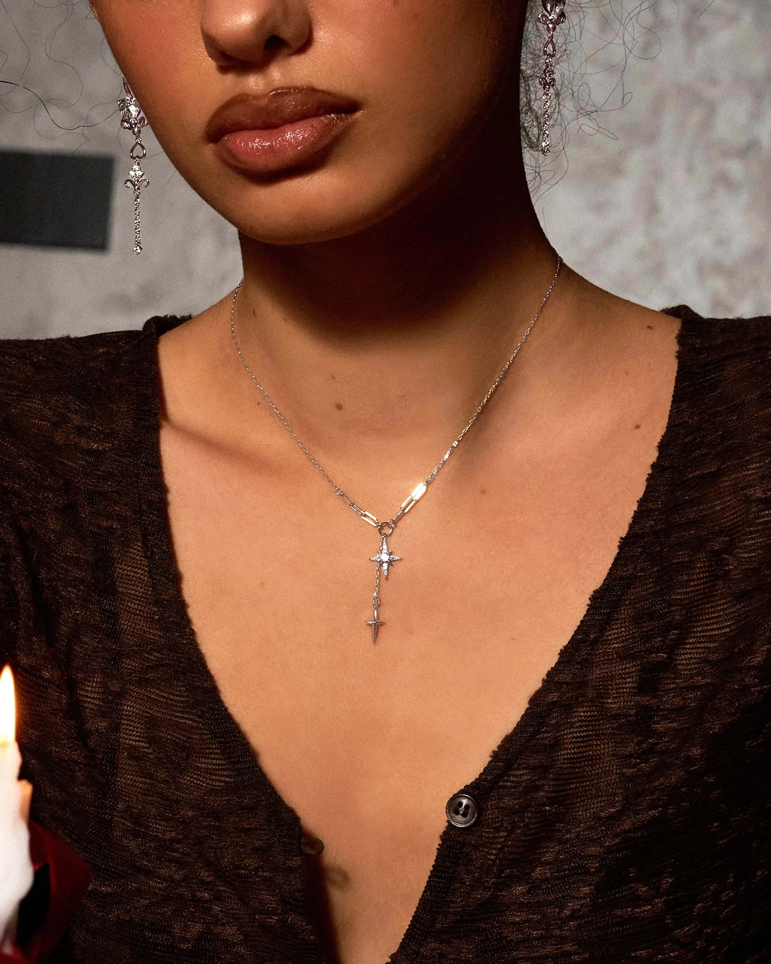 Melissa Silver Star Necklace sold by en route product image thumbnail 2