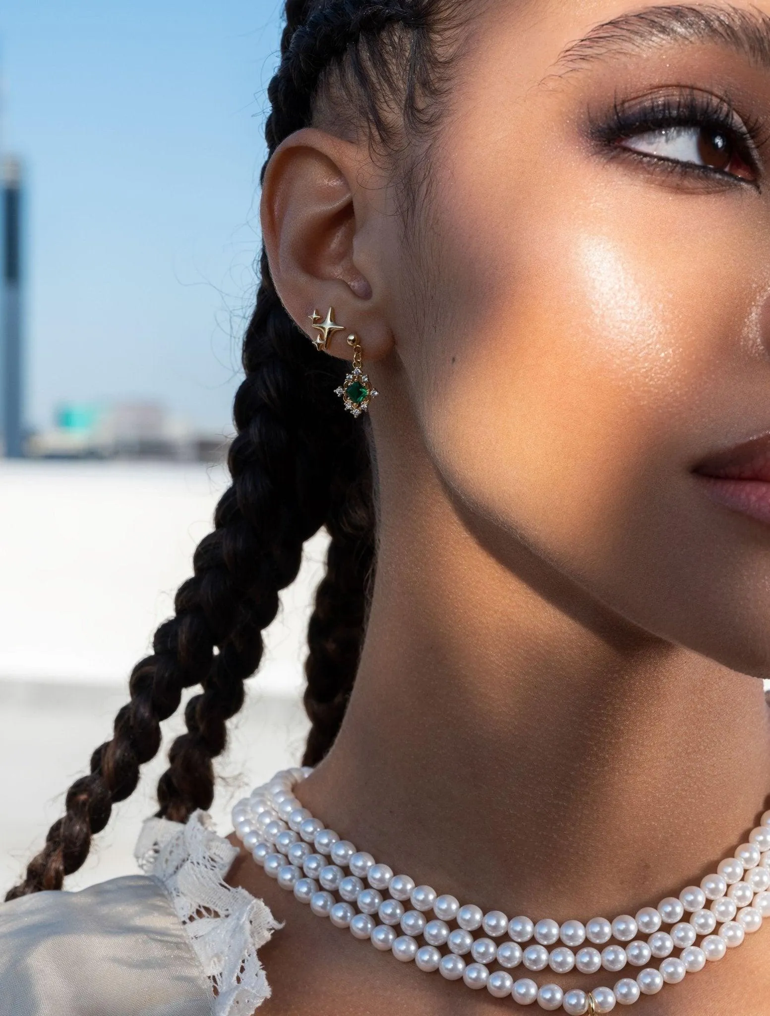 Sparkle Stud Earrings sold by En Route Jewelry product image thumbnail 4