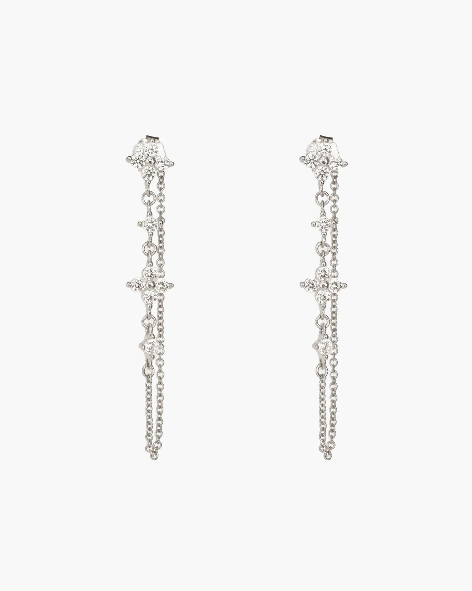 Gold Clover Drop Earrings sold by en route product image thumbnail 4