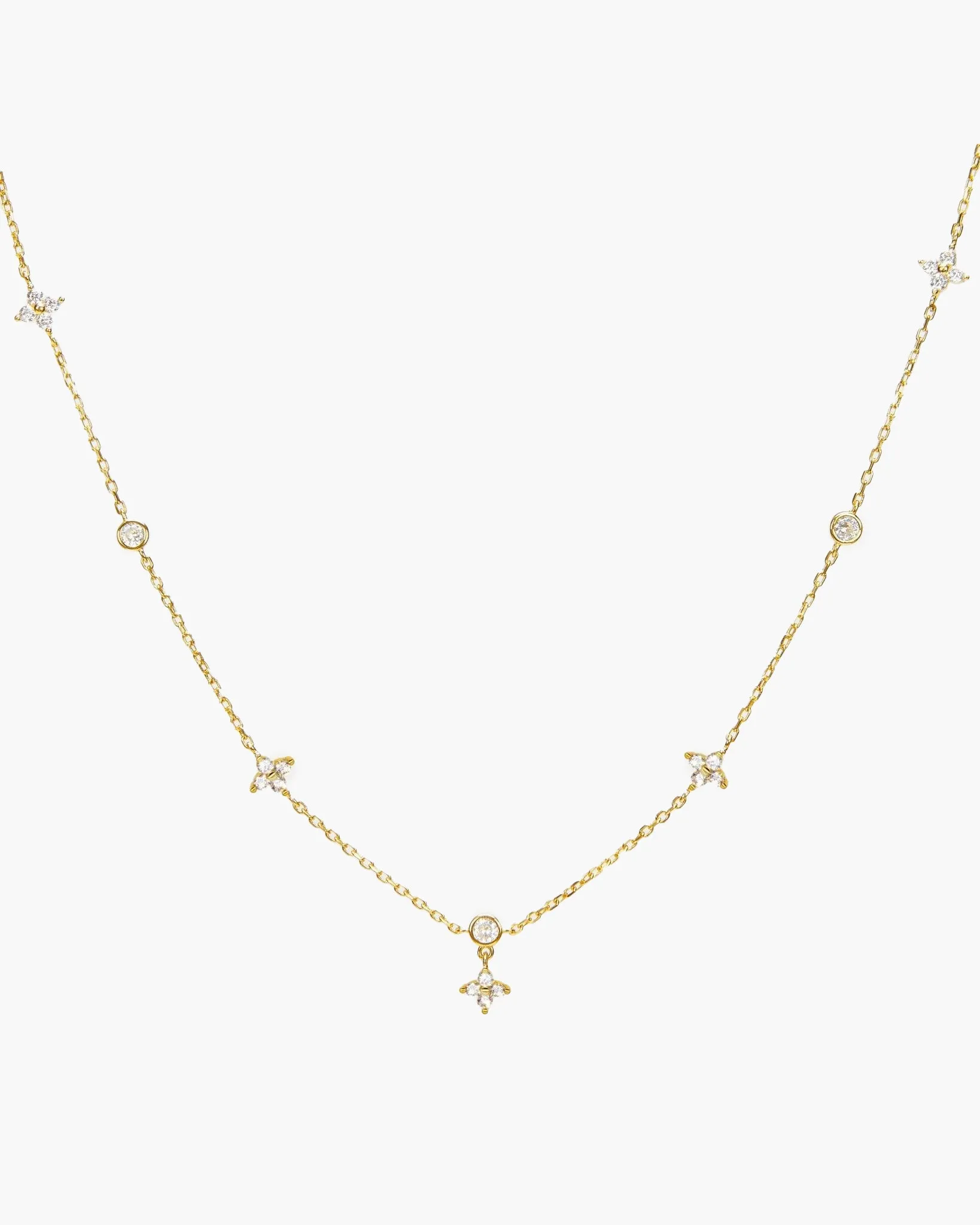 Lucky Clover Necklace in Silver sold by En Route Jewelry product image thumbnail 5