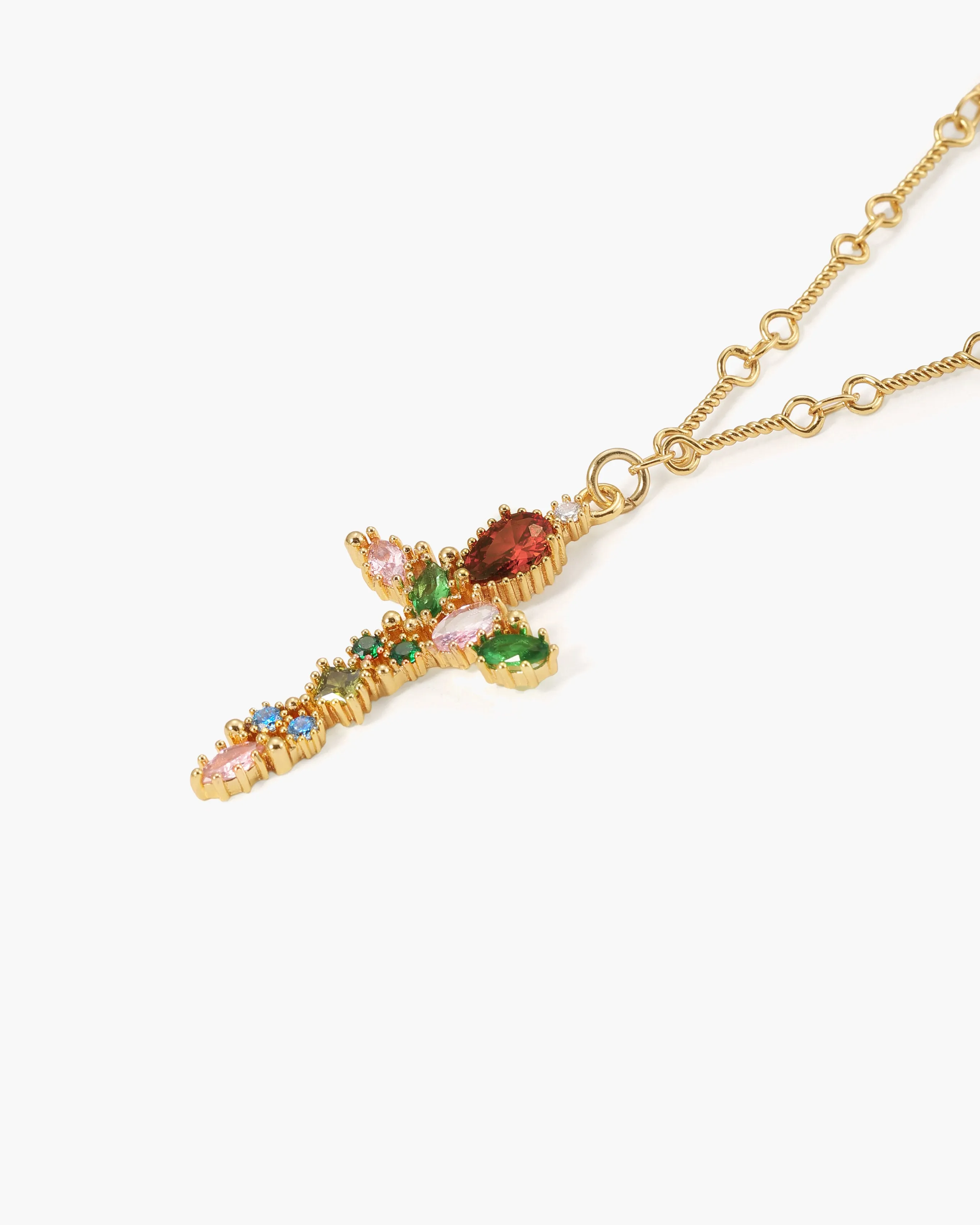 Iridescent Cross Necklace sold by En Route Jewelry product image thumbnail 3