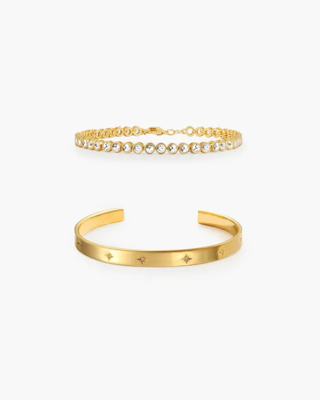 Tennis Bracelet Set sold by en route