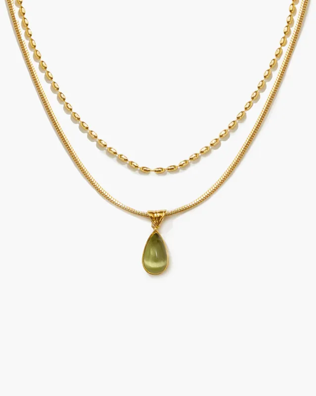 Waterdrop Necklace Set made by En Route Jewelry