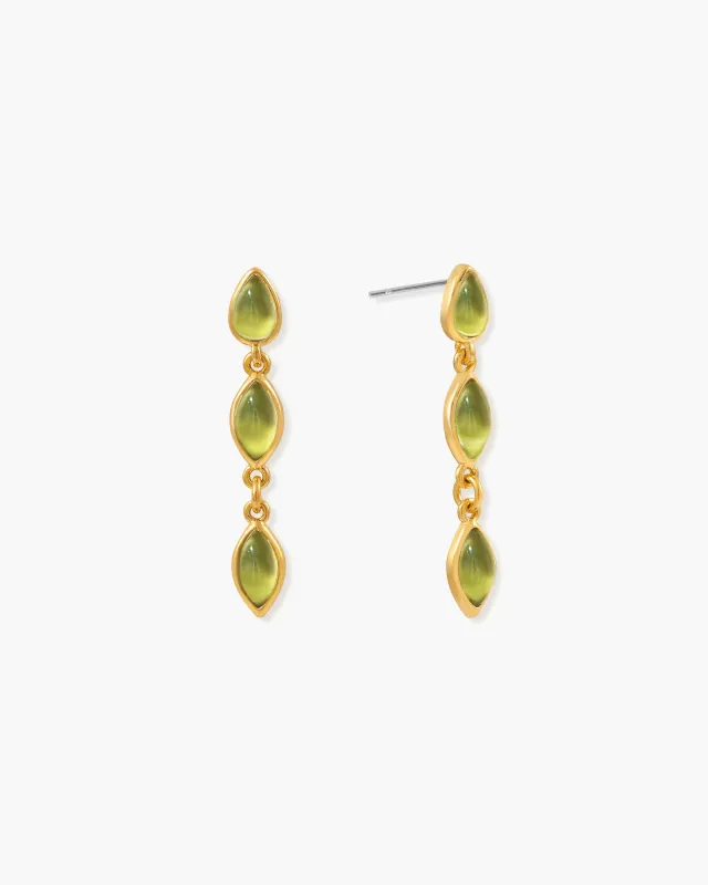 Olive Marquise Earrings made by En Route Jewelry