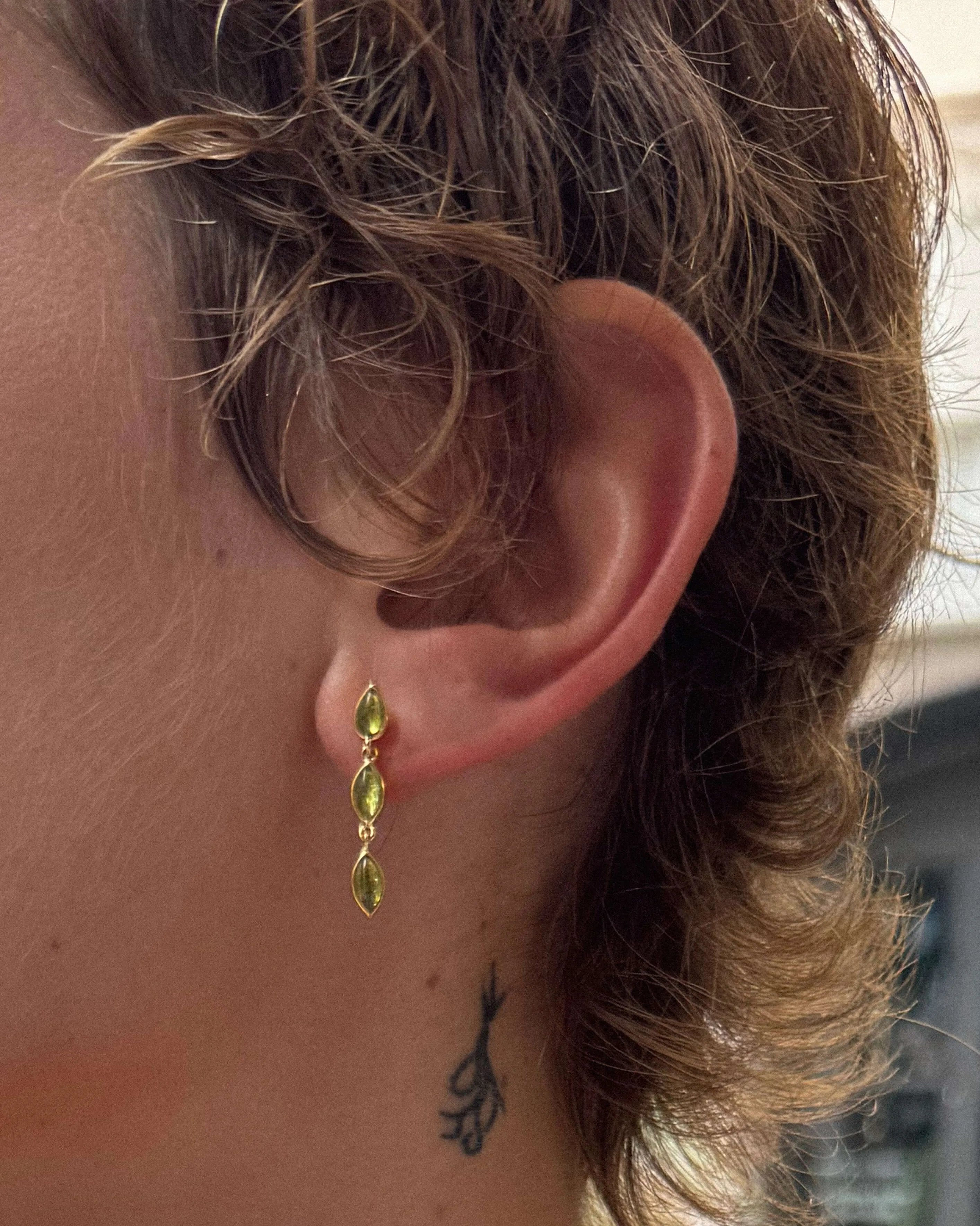Olive Marquise Earrings sold by En Route Jewelry product image thumbnail 2