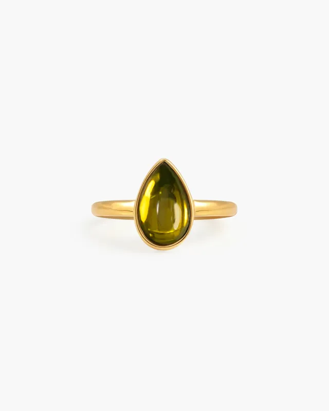 Waterdrop Ring made by En Route Jewelry