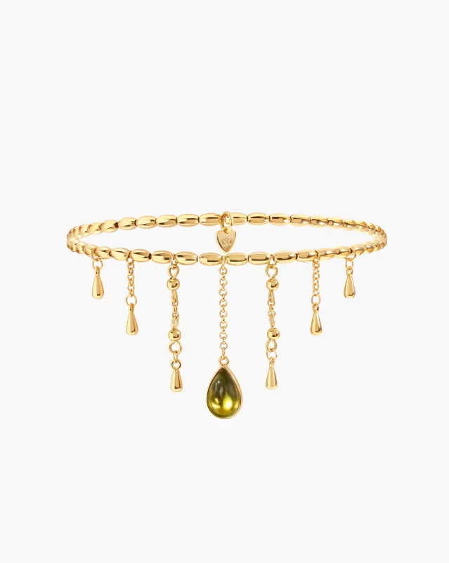 Waterdrop Anklet made by En Route Jewelry