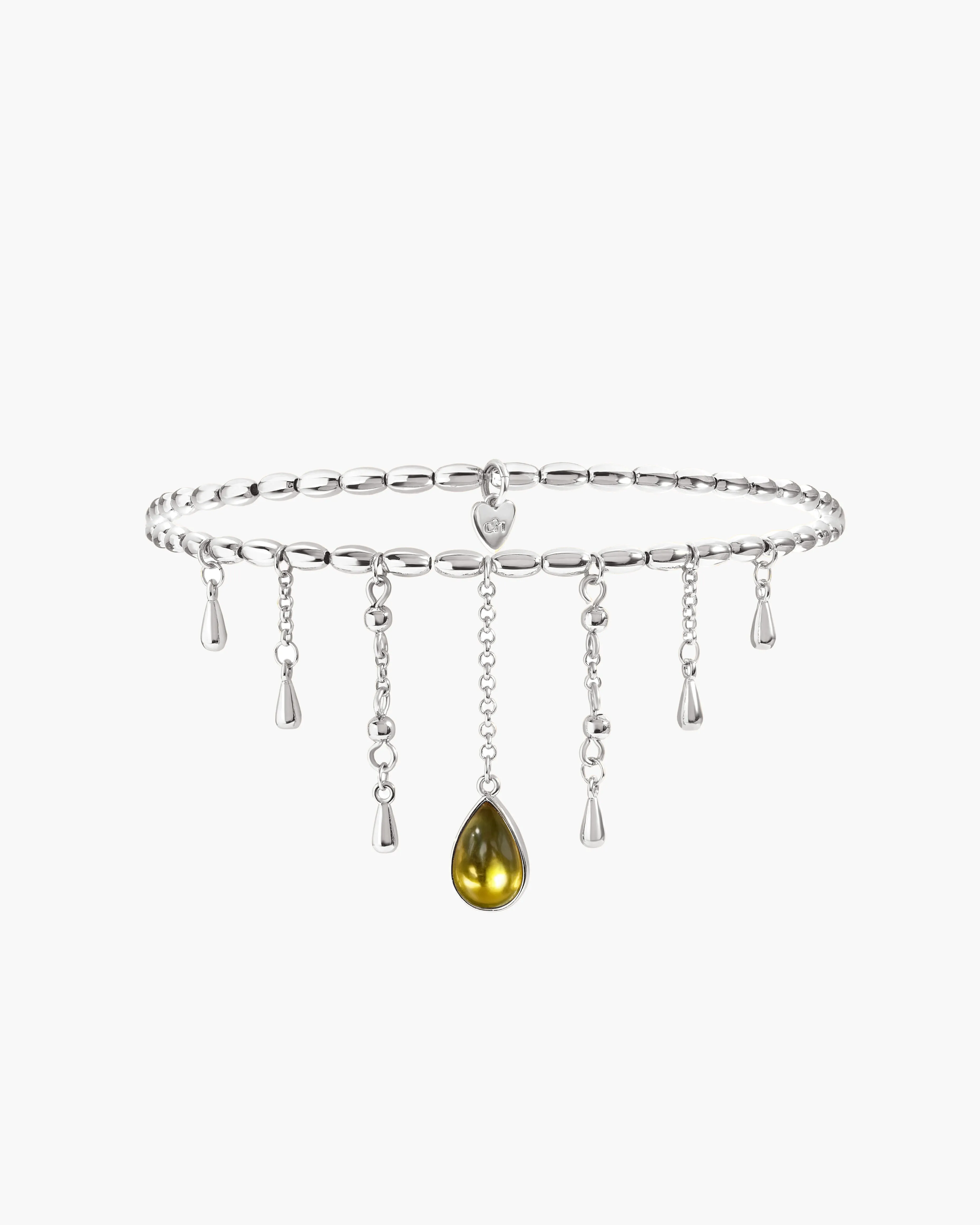 Waterdrop Anklet in Silver sold by En Route Jewelry