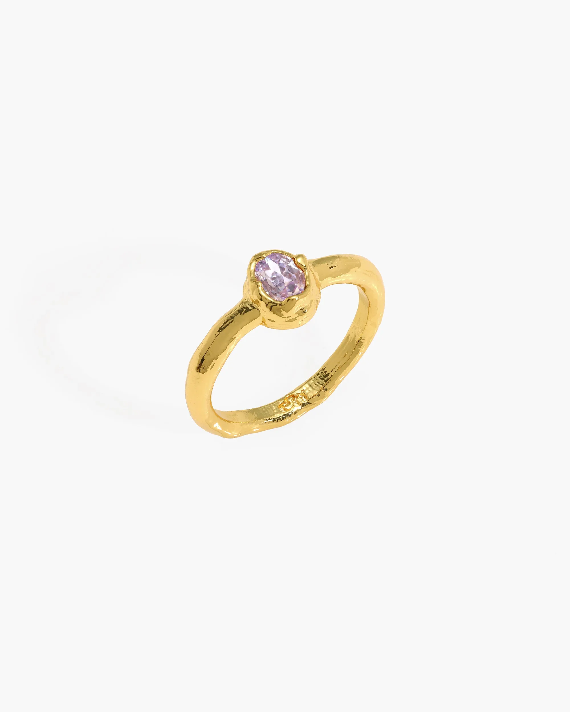 Birthstone Ring in Gold - February sold by En Route Jewelry product image thumbnail 3