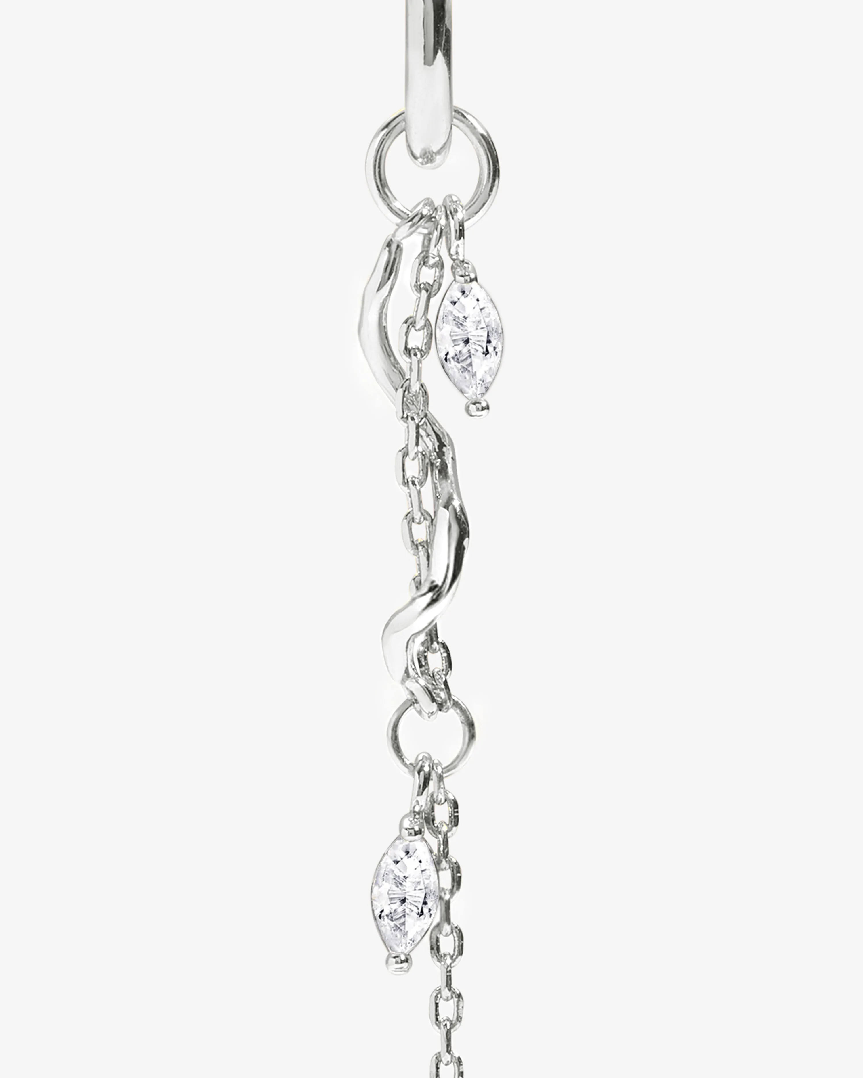 Aria Vine Drop Earrings in Silver sold by En Route Jewelry product image thumbnail 4