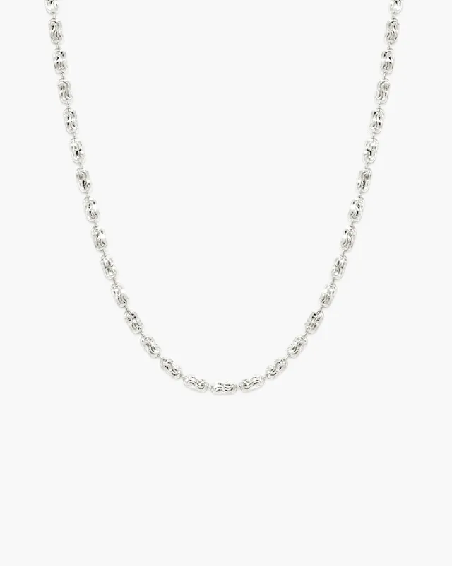 Daze Chain Necklace in Silver made by En Route Jewelry