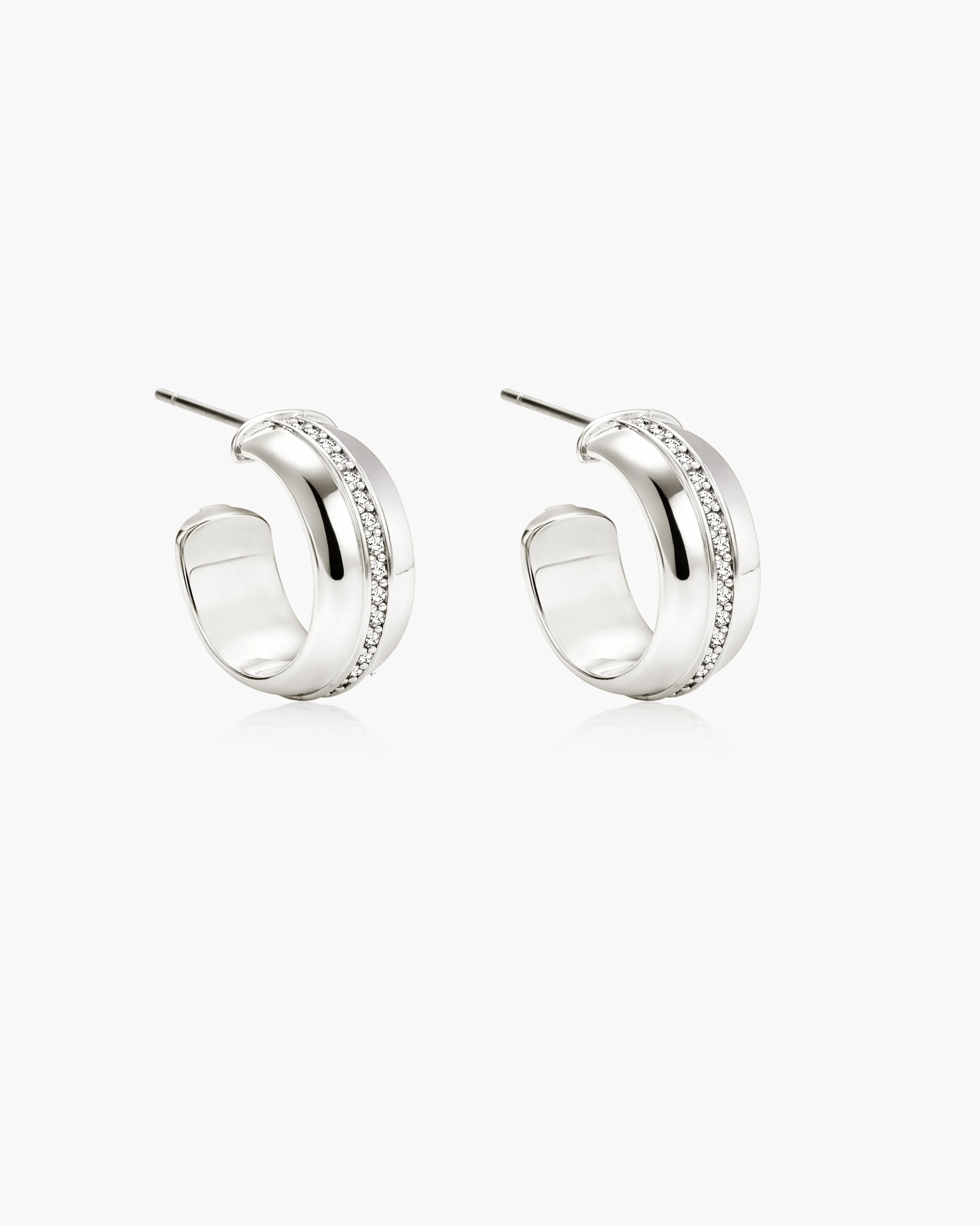 Vice Hoop Earrings in Silver sold by en route product image thumbnail 3